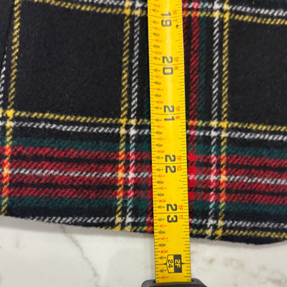 J. Crew Black Plaid Blazer with Red and Cream Accents - Picture 11 of 16